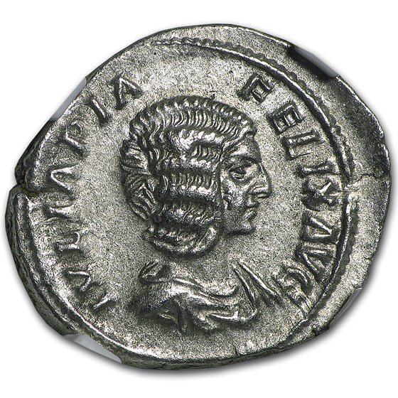 Roman Silver Denarius Julia Domna (193-217 AD) AU NGC Roman Silver Denarius Julia Domna (193-217 AD) AU NGC